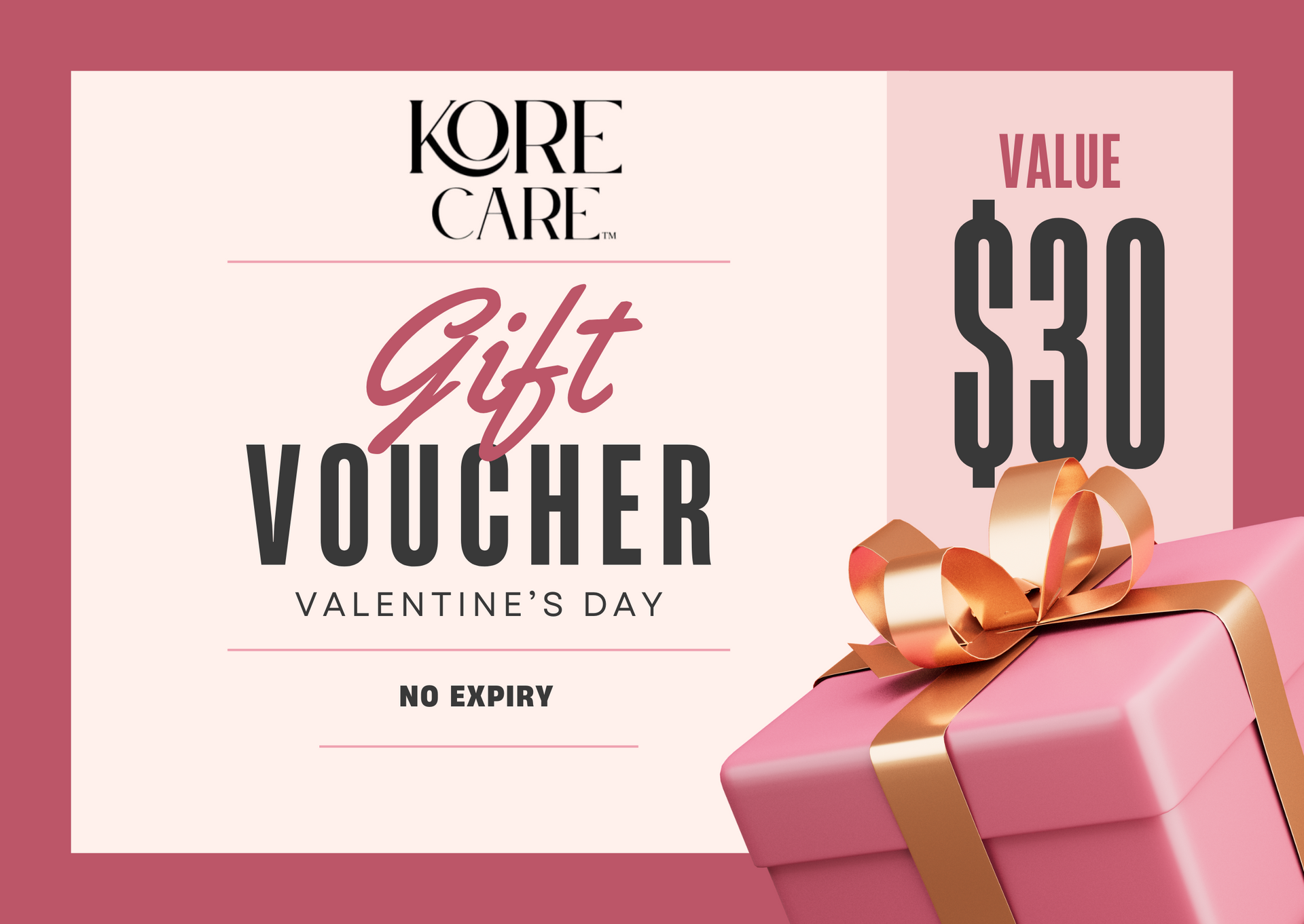 Kore Care Digital Gift Card Convenient Wellness Gifting