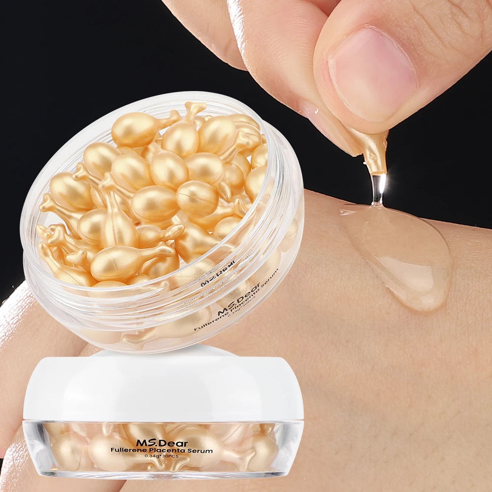 30pcs Hyaluronic Acid Capsules Hydrating, Repairing Facial Essence