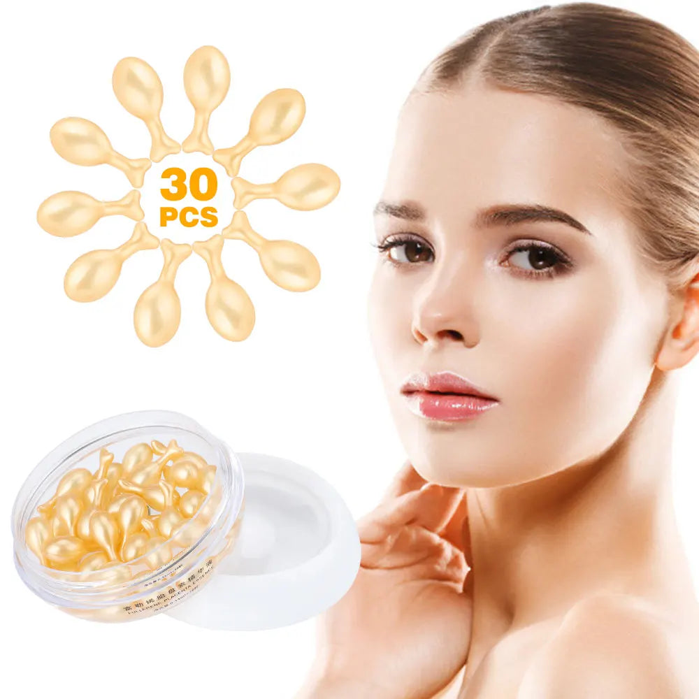 30pcs Hyaluronic Acid Capsules Hydrating, Repairing Facial Essence
