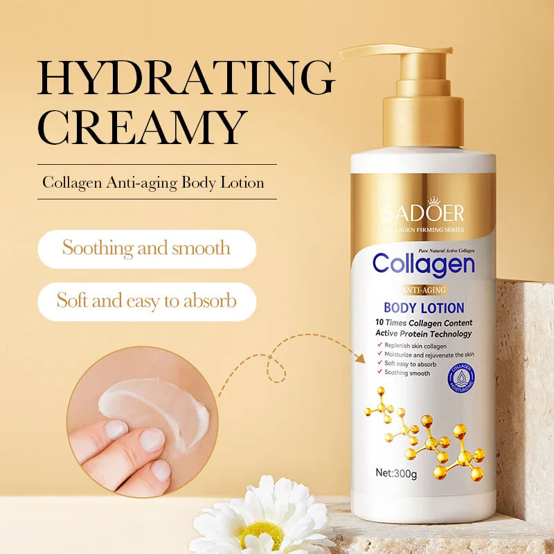 Collagen Milk Whitening Cream  Brightening Face & Body Moisturizer