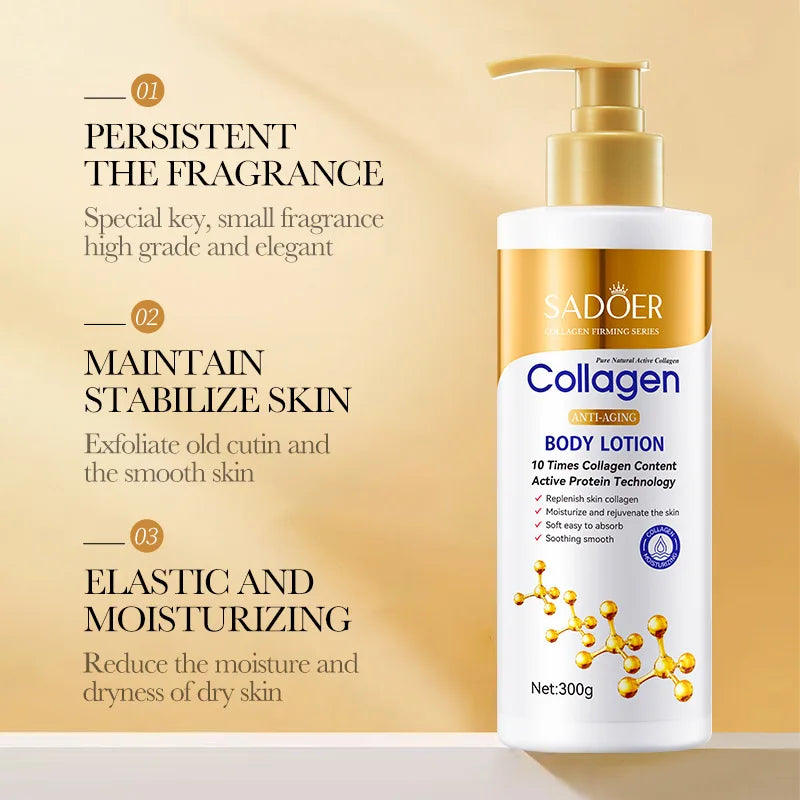 Collagen Milk Whitening Cream  Brightening Face & Body Moisturizer