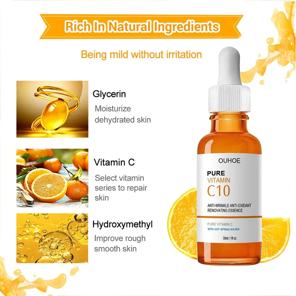 Vitamin C Face Serum – Brightens, Firms, Fades Wrinkles Fast