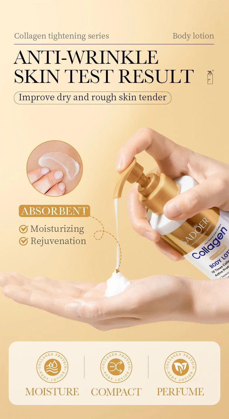 Collagen Milk Whitening Cream  Brightening Face & Body Moisturizer