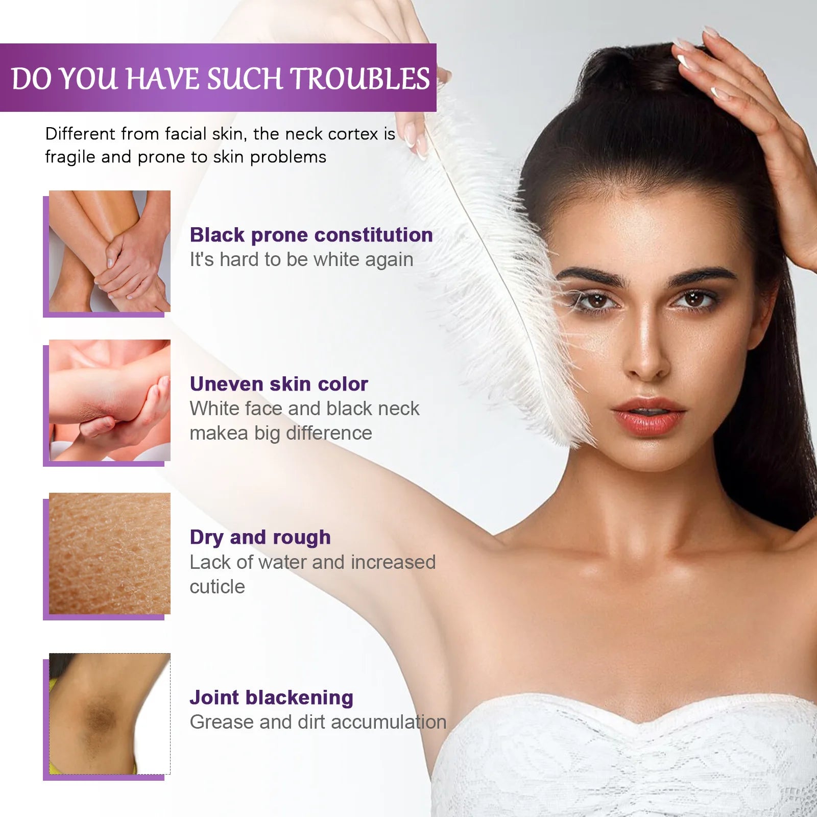 Whitening & Dark Spot Remover Lotion for Underarms, Knees, Elbows & Body – 60g